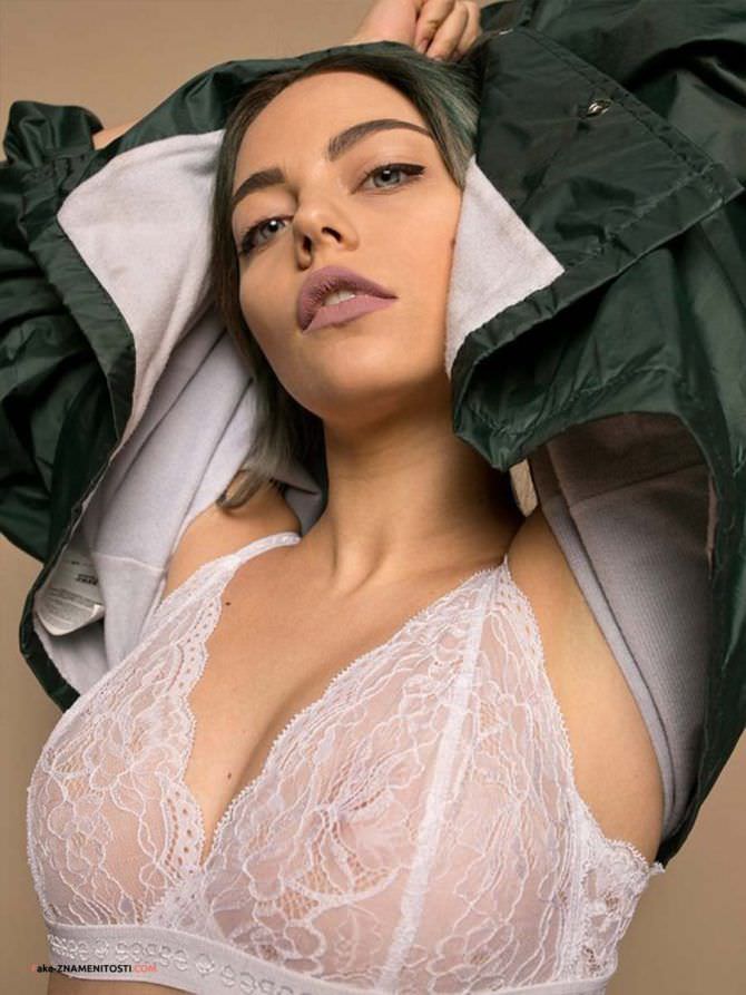 Катя Кищук фотография в белом нижнем белье