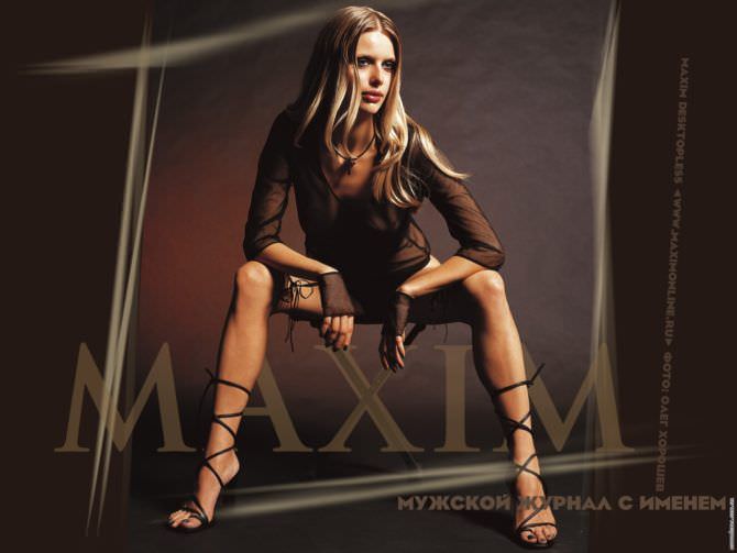 Анна Чурина фотосессия 2004 в максим
