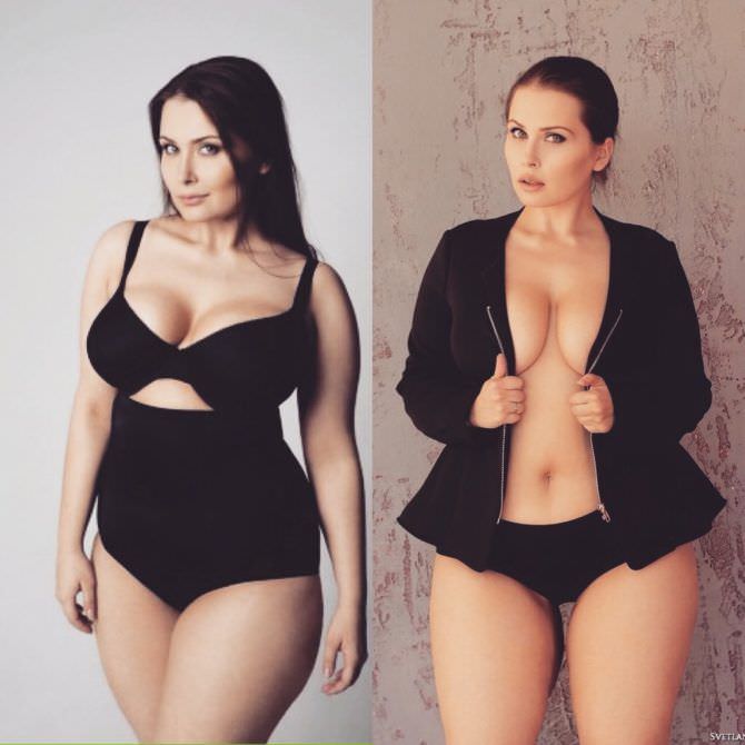Светлана Каширова фотографии в чёном белье